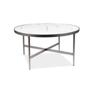 Konferenční stolek DOLORES B - bílá/šedá