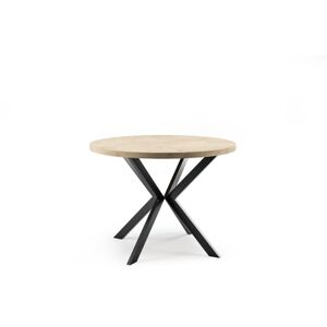 Jídelní stůl ELA 120 cm - dub sonoma/černá