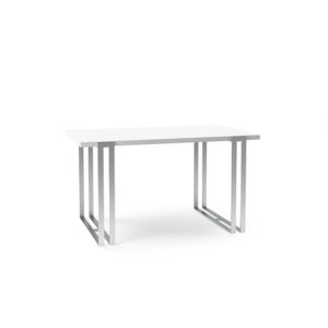 Jídelní stůl EWEN II 160 cm - bílá/stříbrná