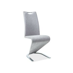 Jídelní židle H-090  - šedá / chrom