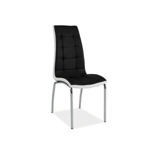 Jídelní židle H-104 - černá / bílá