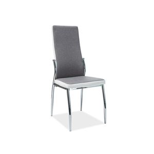 Židle H237 chrom/šedá