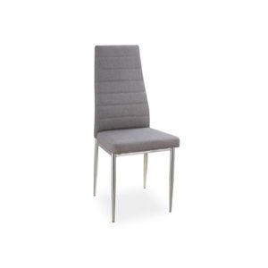 Židle H263 chrom/šedá