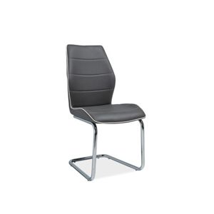 Židle H331 chrom/šedá