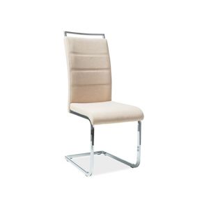 Jídelní židle H-441- chrom/béžová