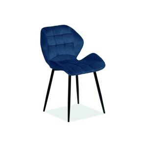 Židle HALS - černá/tmavě modrá