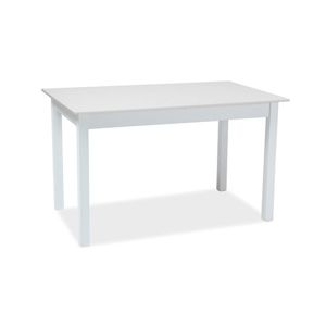Rozkládací jídelní stůl HORACY 125x75 bílý mat