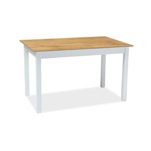 Rozkládací jídelní stůl HORACY 100x60 dub wotan/bílý mat