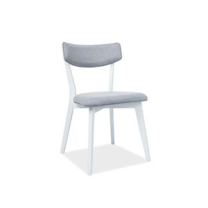 Židle KARL bílá/šedá
