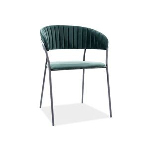 Židle LIRA - černá/zelená