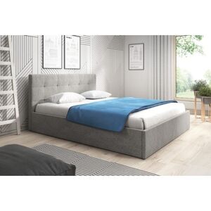 Čalouněná postel LAURA rozměr 120x200 cm Tmavě šedá