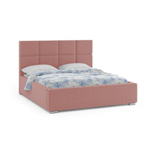 Čalouněná postel NEVADA 160x200 cm Růžová