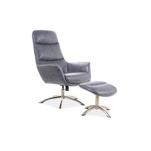 Kancelářská židle s podnožkou NIXON šedá