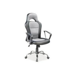 Židle kancelářská Q-033 - černá / šedá