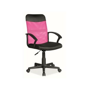 Kancelářská židle Q-702 - černá/růžová