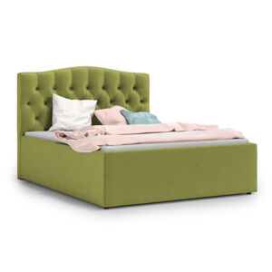 Čalouněná postel RIVA 140x200 cm Zelená