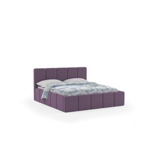 Čalouněná postel ELCANO 140x200 cm Fialová