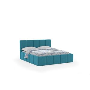 Čalouněná postel ELCANO 160x200 cm Tyrkysová