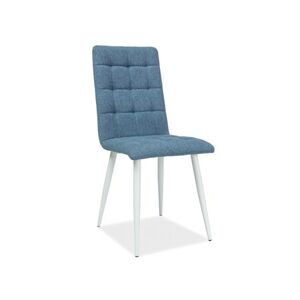 Židle OTTO - bílá/modrá