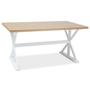 Jídelní stůl OXFORD dub/bílá 150x90