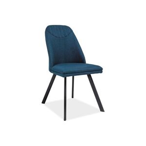 Židle PABLO černá/modrá