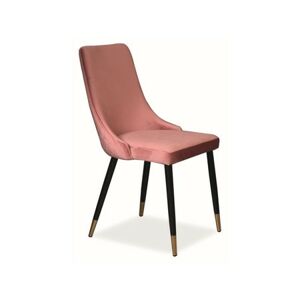 Židle PIANO - černá / růžová