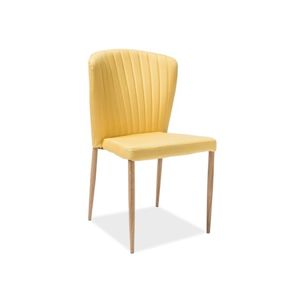Židle POLLY dub/žlutá
