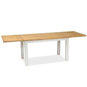 Jídelní stůl POPRAD  140(240)X80 - bílá/borovice