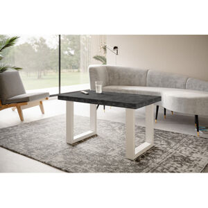 Konferenční stolek LOFT PROSTA 120x70 cm Bílá Černá