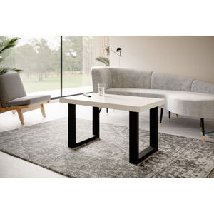 Konferenční stolek LOFT PROSTA 100x60 cm Černá Bílá