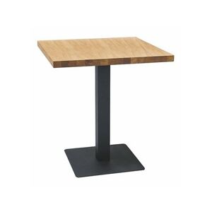 Stůl PURO 60X60 - dub/černá