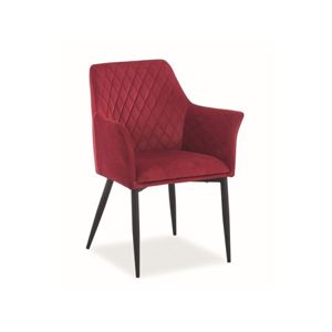 Židle SERGIO černá/červená