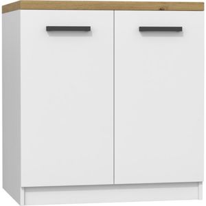 Kuchyňská skříňka s pracovní plochou 60 cm - bílá/dub artisan