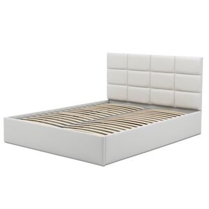 Čalouněná postel TORES II bez matrace rozměr 160x200 cm - Eko-kůže Černá eko-kůže Pěnová matrace