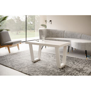 Konferenční stolek LOFT TRAPEZ 100x60 cm Bílá Bílá