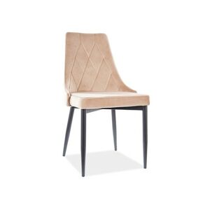 Jídelní židle TRIX - černá/béžová