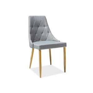 Jídelní židle TRIX -  dub/šedá