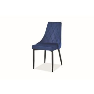 Židle TRIX B černá/modrá
