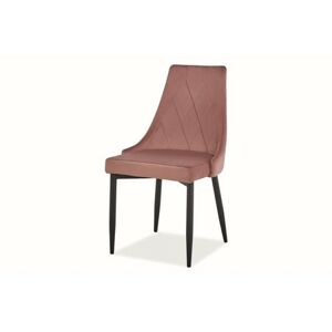 Jídelní židle TRIX - černá/růžová