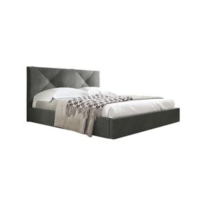 Čalouněná postel KARINO rozměr 160x200 cm Tmavě šedá