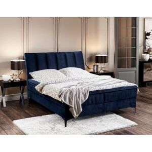 Čalouněná postel ALABAMA rozměr 160x200 cm Modrá
