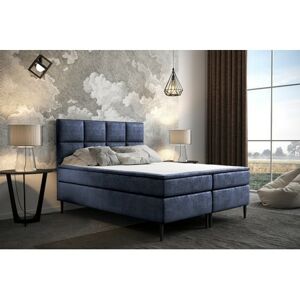 Čalouněná postel Aspen 200x200 cm Modrá