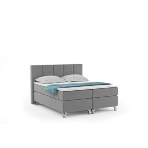 Čalouněná postel ATLANTIC včetně úložného prostoru 120x200 cm Světle šedá