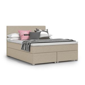 Čalouněná postel VIERA II včetně úložného prostoru 160x200 Béžová