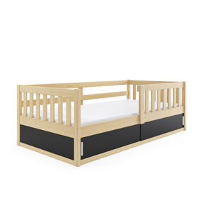 Dětská postel SMART 80x160 cm Borovice - černá