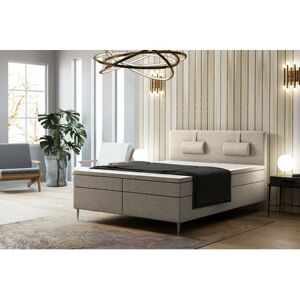 Čalouněná postel Brooklyn 160x200 cm Béžová