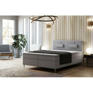 Čalouněná postel Brooklyn 160x200 cm Světle šedá