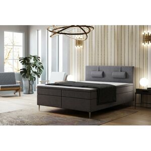 Čalouněná postel Brooklyn 90x200 cm Tmavě šedá