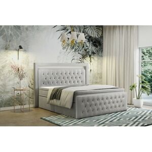 Čalouněná postel CESAR 90x200 cm Světle šedá