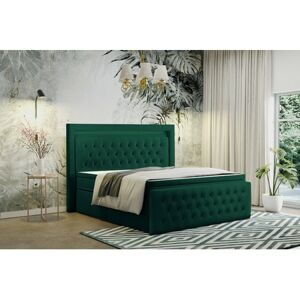 Čalouněná postel CESAR 90x200 cm Zelená